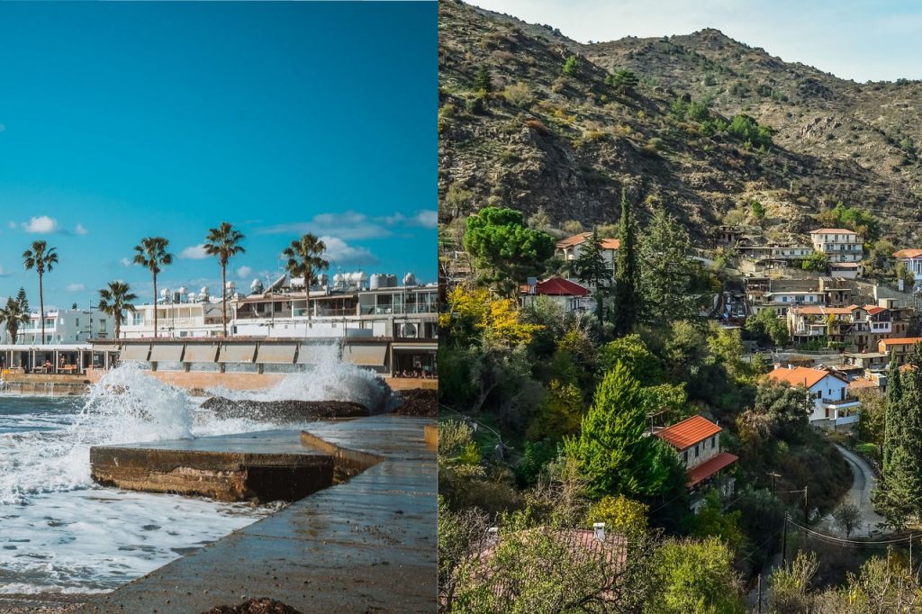 Villas in Cyprus:  by the shore VS up in the mountains…what would it be?